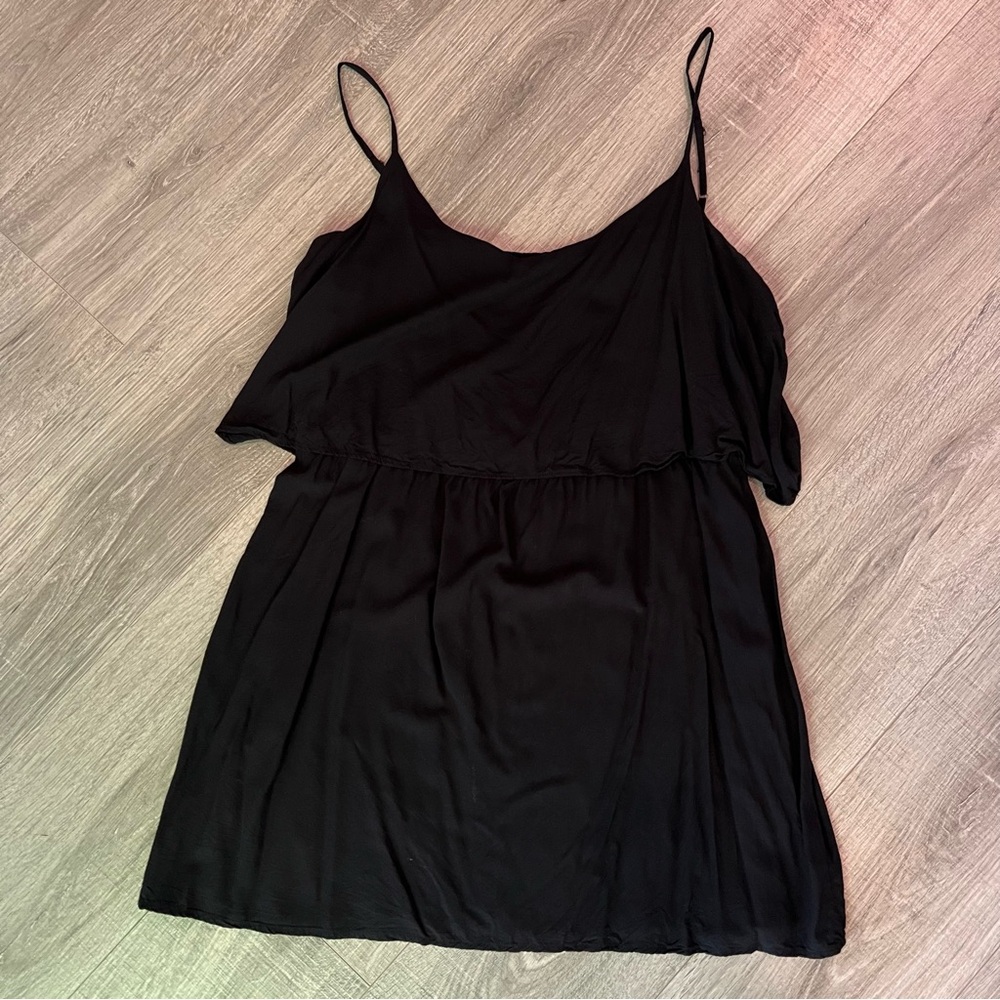 GAP Black Women's Summer Day Dress with Adjustable Straps—XL